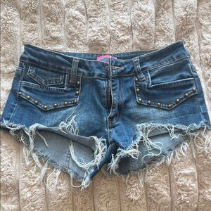 Stylish Blue Denim Women Micro Shorts